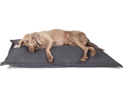 District 70 CLASSIC Hondenkussen - Comfortabel, Wasbaar van Hoogwaardig Materiaal - 105 x 70 cm - Charcoal Grey