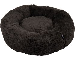 District 70 FUZZ Donut Hondenmand - Donker Grijs - Extra Large Ø 100 cm
