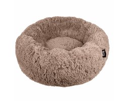 District 70 FUZZ Donut Hondenmand – Mocca - Large Ø 80 cm