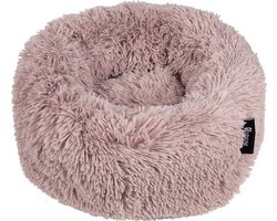 District 70 FUZZ - Hondenmand Comfortabel en Zacht Pluche - Zand - Small Ø 45 cm