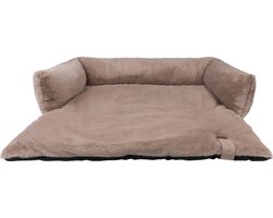 District 70 NUZZLE - Zachte Mand Voor Op De Bank - Medium: 75 x 75 cm - Taupe