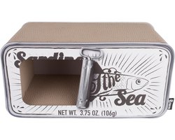 District 70 SARDINE - Design Krabmeubel van gerecycled karton - 60 x 30 x 30 cm - Wit