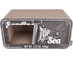 District 70 SARDINE - Design Krabmeubel van gerecycled karton - 60 x 30 x 30 cm - Zwart