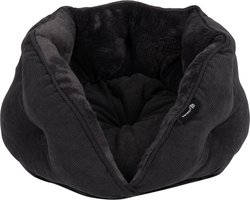 District 70 TUCK - Luxe Retro Kattenmand van Corduroy - Donkergrijs - 50x50x30 cm