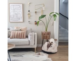 District 70 TUCK - Luxe Retro Kattenmand van Corduroy - Terra - 50x50x30 cm