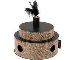 DISTRICT70-Kattenspeelgoed-FIESTA-karton-zwart-en-bruin