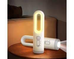 Dit multifunctionele nachtlampje heeft een bewegingssensor, een heldere schijnwerper en is een draagbare, milieuvriendelijke LED-lamp met een oplaadbare USB-zaklamp. Gemaakt van kunststof, is het geschikt voor lezen, werken