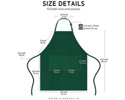 Dit roze schort uit één stuk met twee zakken is unisex en verstelbaar, en geschikt voor restaurants, barbecues, keukens, winkels, pubs, bars, cafés en andere soortgelijke gelegenheden.