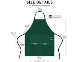 Dit roze schort uit één stuk met twee zakken is unisex en verstelbaar, en geschikt voor restaurants, barbecues, keukens, winkels, pubs, bars, cafés en andere soortgelijke gelegenheden.