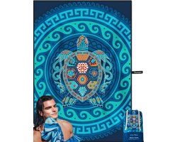 Diveblues® XXL Strandlaken - 145 x 200 cm – Extra Groot 200 grams Premium Microvezel Badlaken - UltraSoft XXL Sneldrogende Badhanddoek - Badlaken - Groot Strandkleed - Compact & Lichtgewicht – Bespaar Ruimte in je Koffer