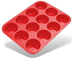 DiverseGoods Siliconen Muffin Bakvorm - 12 Cupcake Vormpjes - Hittebestendig en Gemakkelijk Schoon te Maken - Perfect voor Heerlijke Gebakjes
