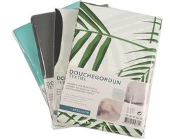 Diversen Douchegordijn 180x200cm Incl Ringen