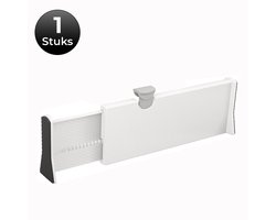 DIVERZA Ladeverdeler – Verstelbaar en uitschuifbaar – Lade Organizer voor Kantoor en Keuken en Slaapkamer – Wit