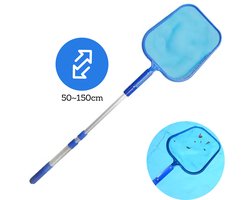 DIVERZA Telescoop Schepnet – 30x25cm – Uitschuifbare Telescoopsteel 50–150 cm – Fijnmazig Visnet – Zwembad Schepnet – Vijver Schepnet – Lichtgewicht & Duurzaam
