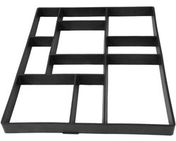 DIY Betonnen Mold voor Tuin - Herbruikbare Stapstenen voor Paden, 60.5 x 50 x 4.5 cm, Licht Zwart, Tuinaccessoires en Decoratie