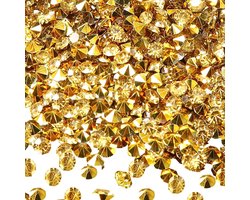 DIY Decoratie Benodigdheden - Acrylkristallen - 12.000 Stuks - Goudkleurig - 3 mm - Tafeldecoratie - Bruiloft - Vaaskralen - Geschikt voor DIY projecten