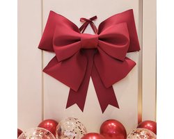 DIY Giant Butterfly Birthday Wall Decoration - versiering verjaardag - Features Christmas Bow - Not a finished product - Includes materials & instructions -(Red)
