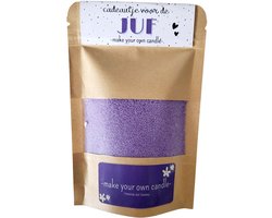 DIY Kaarsenpakket Cadeau voor de Juf – Paars/Lila | Bedankje Einde Schooljaar