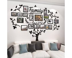 DIY Muurdecoratie - Familieboom Muurstickers Woonkamer - 3D Fotolijst Collage Muurdecoratie - Woonkamer Decoratie - Woonkamer Slaapkamer Muurstickers - Fotomuur