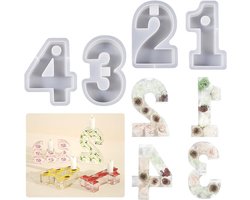 DIY Siliconen Vorm Kaarsenhouder Cijfers Kaarsvorm Beton Gietvorm Woondecoratie