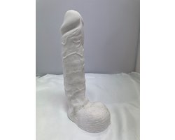 Diy thuisworkshop originele spannende artistieke vrijgezellenfeest vrienden / vriendinnen workshop piemel, lullen voor te beschilderen keramiek gips