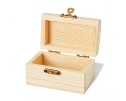 DiyHout® Houten Kistjes - 6 Stuks - Om Te Knutselen - Voor Versieren - Hobby - Diy - Met Slot/Sluiting - 9x5.5x5 cm - Houten Doosjes - Kistje - Met Deksel - Houten Schatkistje - Schatkist Hout - Opbergkistje - Kistjes Knutselen - Kleine Schatkistjes