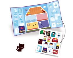 Djeco Dom Serie - Herbruikbare Sticker Set - 18m+ - Grote Stickers - Boekvorm