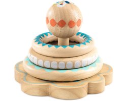 Djeco houten ringenspel BabyHoopi voor peuters en baby's.