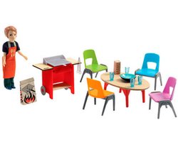 Djeco | poppenhuis barbecue set | 16 stuks | 4-10 jaar