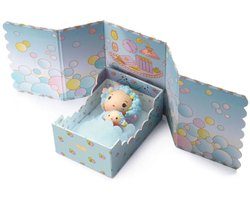 Djeco tinyly Blue tinyroom - miniatuur slaapkamer speelgoedset.