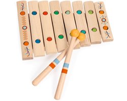 Djeco xylophone speelgoed muziekinstrument voor kinderen.