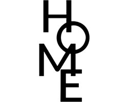 Djemzy - HOME verticaal- wanddecoratie woonkamer - wanddecoratie slaapkamer - keuken - wandversiering - muurversiering - wandpaneel - wall art - housewarming cadeau - hout - zwart - tekst - text - MDF 6 mm