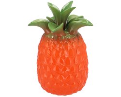 DK Design Bloemenvaas Tropical Pineapple - ananas vaas - oranje - D14 x H18 cm
