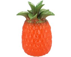DK Design Bloemenvaas Tropical Pineapple - ananas vaas - oranje - D18 x H28 cm