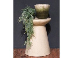 DKNC - Bijzettafel Bombay - Magnesium - 38x38x48cm - Beige