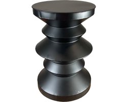 DKNC - Bijzettafel Owen - Metaal - 38.5x54.5cm - Zwart