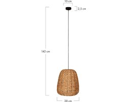 DKNC - Hanglamp Benjamin - Waterhyacinth - 38x38x42cm - Natuurlijk