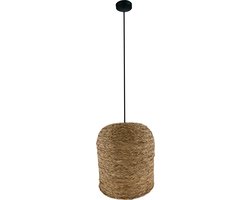 DKNC - Hanglamp Rineen - Zeegras - 38x38x40cm - Bruin