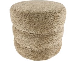 DKNC - Stool fabric 38x38x35cm - Bruin