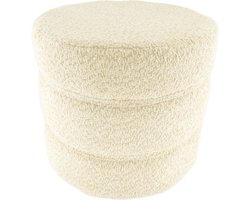 DKNC - Stool fabric 38x38x35cm - Cream