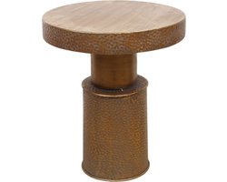 DKNC - Tafel rond metaal - 37.5x37.5x44cm - Goud