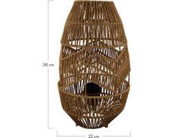 DKNC - Tafellamp Oasis - Papier - 22x22x38cm - Bruin