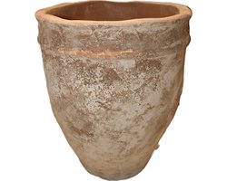 D&M Deco Bloempot Terracotta Bruin D 31,5 cm H 36.5 cm Opening 26 cm