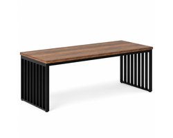 DMG Supply Eettafel - Rechthoekig - Voor 6-8 Personen - 200 x 70 x 75 cm - Bruin en Zwart