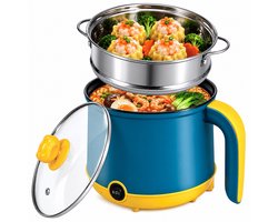 DMG Supply Noodle Pan - Blauw - Elektrische Kookpan - Hotpot - Noodle Kom - 1,8 L - Multicooker