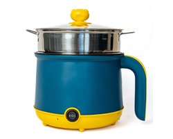 DMG Supply Noodle Pan - Blauw - Hotpot - Noodle Kom - Elektrische Pan - 1,8 L - Multicooker