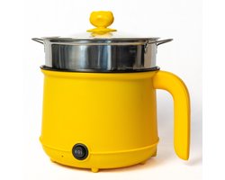 DMG Supply Noodle Pan - Geel - Hotpot - Noodle Kom - Elektrische Pan - 1,8 L - Multicooker