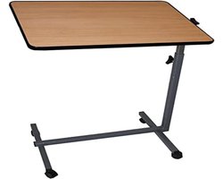 DnA® Bedtafel - Laptoptafel - Bedtafeltje met Wielen - Bedtafeltje voor op Bed - Bruin - 65cm x 7cm x 67cm