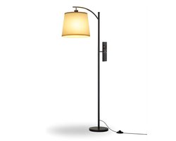 DnA® Booglamp - Vloerlamp - Lampenkap - Booglampen Dimbaar - Booglampen Staand Vloerlamp - Beige - 40cm x 13cm x 31cm