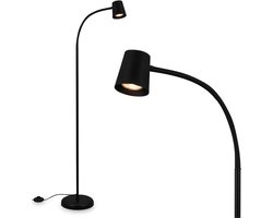 DnA® Booglamp - Vloerlamp - Lampenkap - Booglampen Dimbaar - Booglampen Staand Vloerlamp - Zwart - 21cm x 21cm x 128cm